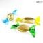 Candies - 10 pieces - With gold - Murano Glass