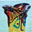 Musana Vase Light Brown - Tribute to Picasso - Original Murano Glass OMG