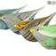 Green Sparrow - Animals - Original Murano glass OMG