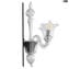 Applique  - Campanula cristallo - Vetro di Murano - 2 luci