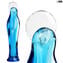 Madonna - Crystal  light blue  - Original  Murano Glass Omg