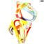 multicolor sculpture - slimer Abstract - Murano Glass Sculpture