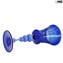 Venetian Goblet -  Blue Flute - Original Murano Glass OMG