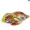 Lagune Sombrero - Blown Bowl - Original Murano Glass