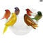 wonderful 6 Sparrows Nest - Glass and Gold - Original Murano Glass OMG