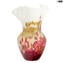 Ionian - pink and gold Vase - Original Murano Glass OMG