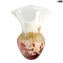 Ionian - pink and gold Vase - Original Murano Glass OMG