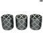 Set of 6 Drinking glasses - Chic - Original Murano Glass OMG