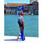 Lovers Sculpture - OneLove - Blue orange red yellow- Original Murano Glass OMG