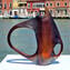 Vase Ansa Black and Amber - Original Murano Glass OMG