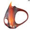 Vase Ansa Black and Amber - Original Murano Glass OMG