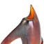 Vase Ansa Black and Amber - Original Murano Glass OMG