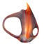 Vase Ansa Black and Amber - Original Murano Glass OMG