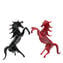 Prancing Red Horse - Original Murano Glass OMG