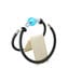 Bracelet Perla Light Blue - with Silver - Original Murano Glass OMG