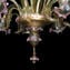 Lampadario Veneziano - Fiori rosa - Vetro di Murano