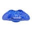 Plate Centerpiece with silver leaf - Blue - Original Murano Glass OMG