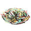 Plate Intrecci - Multicolor - Origina Murano Glass dish  Fruits holder