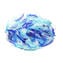 Plate Intrecci - lightblue - Origina Murano Glass dish Fruits holder