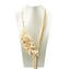 Collana esclusiva - Floral - Avorio - Vetro di Murano Originale OMG