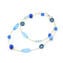 Necklace Flora - Blue - Original Murano Glass OMG