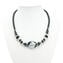 Necklace Tupis - Silver and black - Original Murano Glass OMG