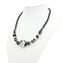 Necklace Tupis - Silver and black - Original Murano Glass OMG