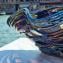 Sombrero Iridescent Centerpiece - Original Murano Glass OMG 
