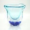 Renaissance Collection - Sommerso Vase - Lightblue & Blue - Original Murano Glass OMG