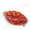 Filigree Murano glass Beads - Red black amber