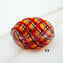 Filigree Murano glass Beads - Red black amber