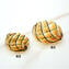 Filigree Murano glass Beads - Yellow black