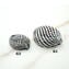 Filigree Murano glass Beads - Black