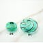 Filigree Murano glass Beads - Black green lightblue