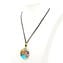 Pendant Necklace Raffaello - Lightblue & Gold - Orignal Murano Glass OMG