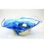 Centerpiece Sbruffi Blue & Silver - Original Murano Glass