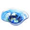 Centerpiece Sbruffi Blue & Silver - Original Murano Glass