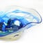 Centerpiece Sbruffi Blue & Silver - Original Murano Glass
