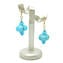 Earrings with aventurine - Light blue - Original Murano Glass OMG