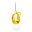 Knot Sculpture - With silver leaf - Original Murano Glass OMG