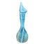 Vase Calla - Lightblue + Silver leaf - Original Murano Glass