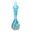 Vase Calla - Lightblue + Silver leaf - Original Murano Glass