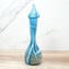 Vase Calla - Lightblue + Silver leaf - Original Murano Glass
