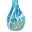 Vase Calla - Lightblue + Silver leaf - Original Murano Glass