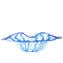 Centerpiece  Blue Filigree - Original Murano glass