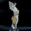 Nike Sculpture Sommerso Gold - Chroma Collection - Original Murano Glass