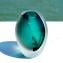 Vase Locus Teal - Sommerso - Original Murano Glass
