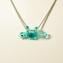 Chamaleon Pendant Necklace - Aquamarine - Orignal Murano Glass OMG 