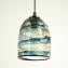 Hanging Lamp Amber & grey - Sbruffy Style - Original Murano Glass